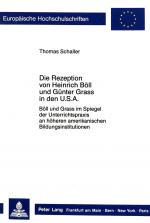 Cover-Bild Die Rezeption von Heinrich Böll und Günter Grass in den USA