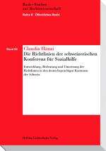 Cover-Bild Die Richtlinien der schweizerischen Konferenz für Sozialhilfe