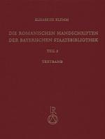 Cover-Bild Die romanischen Handschriften der Bayerischen Staatsbibliothek