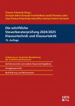 Cover-Bild Die schriftliche Steuerberaterprüfung 2024/2025 Klausurtechnik und Klausurtaktik