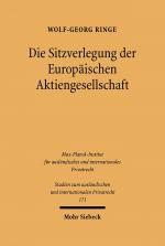 Cover-Bild Die Sitzverlegung der Europäischen Aktiengesellschaft