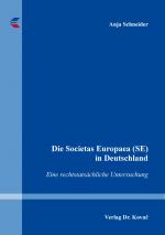 Cover-Bild Die Societas Europaea (SE) in Deutschland