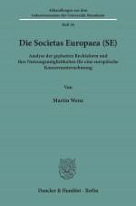 Cover-Bild Die Societas Europaea (SE).