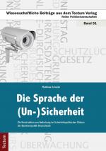 Cover-Bild Die Sprache der (Un-)Sicherheit