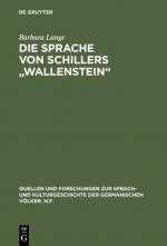 Cover-Bild Die Sprache von Schillers "Wallenstein"