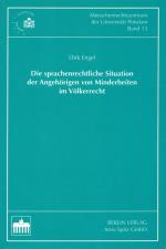 Cover-Bild Die sprachenrechtliche Situation der Angehörigen von Minderheiten im Völkerrecht