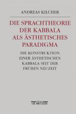 Cover-Bild Die Sprachtheorie der Kabbala als ästhetisches Paradigma