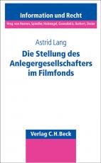 Cover-Bild Die Stellung des Anlegergesellschafters im Filmfonds