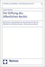 Cover-Bild Die Stiftung des öffentlichen Rechts