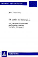 Cover-Bild Die Syntax der Konstruktion