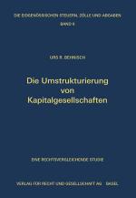 Cover-Bild Die Umstrukturierung von Kapitalgesellschaften