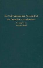 Cover-Bild Die Untersuchung der Arzneimittel des Deutschen Arzneibuches 6