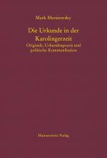 Cover-Bild Die Urkunde in der Karolingerzeit