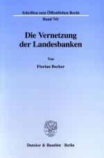 Cover-Bild Die Vernetzung der Landesbanken.