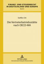 Cover-Bild Die Vertreterbetriebsstätte nach OECD-MA