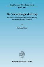 Cover-Bild Die Verwaltungserklärung.