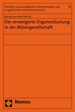 Cover-Bild Die verweigerte Organentlastung in der Aktiengesellschaft