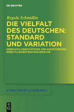 Cover-Bild Die Vielfalt des Deutschen: Standard und Variation