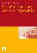 Cover-Bild Die Werteordnung des Grundgesetzes
