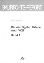 Cover-Bild Die wichtigsten Urteile nach VOB