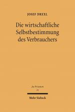 Cover-Bild Die wirtschaftliche Selbstbestimmung des Verbrauchers