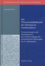 Cover-Bild Die Wissenschaftstheorie des Dominicus Gundissalinus