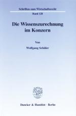 Cover-Bild Die Wissenszurechnung im Konzern.