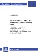 Cover-Bild Die zivilrechtliche Haftung des Mehrheitsgesellschafters einer GmbH