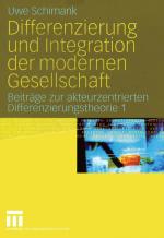 Cover-Bild Differenzierung und Integration der modernen Gesellschaft