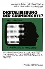 Cover-Bild Digitalisierung der Grundrechte?