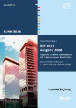 Cover-Bild DIN 1045 Ausgabe 2008: Tragwerke aus Beton und Stahlbeton