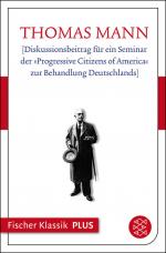 Cover-Bild [Diskussionsbeitrag für ein Seminar der »Progressive Citizens of America« zur Behandlung Deutschlands]