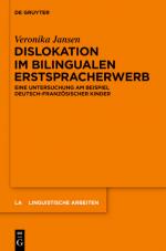 Cover-Bild Dislokation im bilingualen Erstspracherwerb