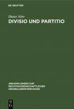 Cover-Bild Divisio und Partitio