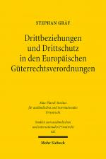 Cover-Bild Drittbeziehungen und Drittschutz in den Europäischen Güterrechtsverordnungen