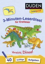 Cover-Bild Duden Leseprofi – 3-Minuten-Leserätsel für Erstleser: Vorsicht, Dinos!