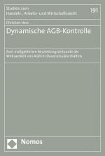 Cover-Bild Dynamische AGB-Kontrolle
