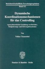 Cover-Bild Dynamische Koordinationsmechanismen für das Controlling.