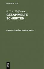 Cover-Bild E. T. A. Hoffmann: Gesammelte Schriften / Erzählungen, Theil 1