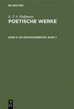 Cover-Bild E. T. A. Hoffmann: Poetische Werke / Die Serapionsbrüder, Band 2