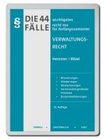 Cover-Bild eBook Die 44 wichtigsten Fälle Verwaltungsrecht