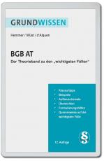 Cover-Bild eBook Grundwissen BGB AT