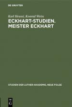 Cover-Bild Eckhart-Studien. Meister Eckhart