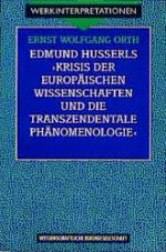 Cover-Bild Edmund Husserls "Krisis der europäischen Wissenschaften und die transzendentale Phänomenologie"