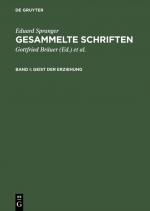 Cover-Bild Eduard Spranger: Gesammelte Schriften / Geist der Erziehung