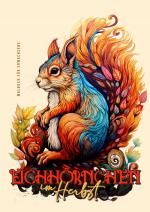Cover-Bild Eichhörnchen im Herbst Malbuch für Erwachsene
