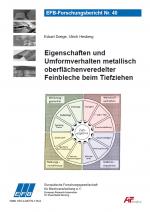 Cover-Bild Eigenschaften und Umformverhalten metallisch oberflächenveredelter Feinbleche beim Tiefziehen