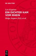 Cover-Bild Ein Dichter kam vom Rhein