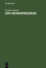 Cover-Bild Ein Hexenprozeß