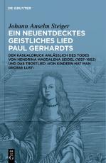 Cover-Bild Ein neuentdecktes geistliches Lied Paul Gerhardts
